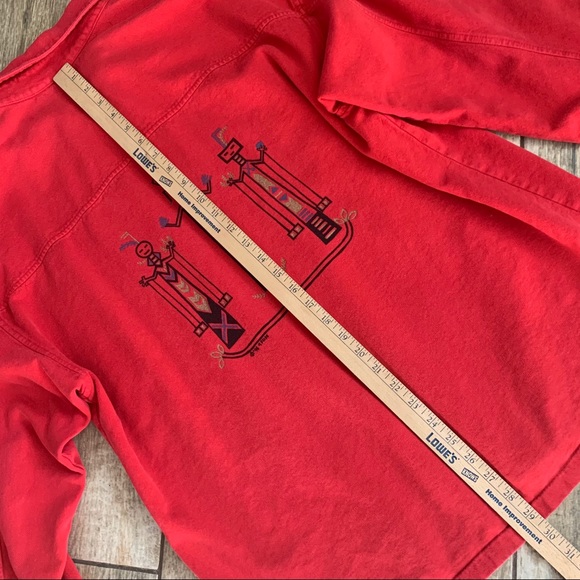 Vintage 90s Aztec cave painting design shirt - Picture 12 of 14